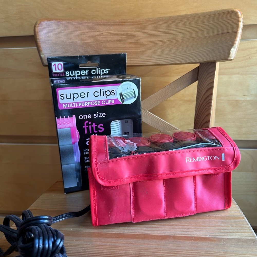 Remington Red Hair Roller Set with Super Clips 😻